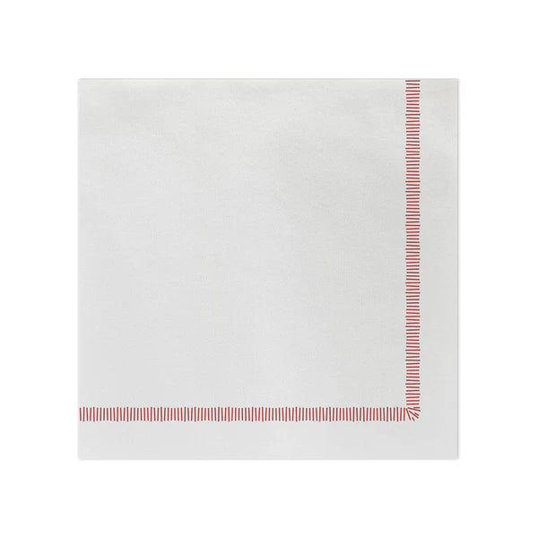 Papersoft Dinner Napkins - Fringe Red (Pack of 20)