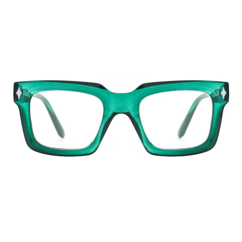 Maren | Transparent Green | Blue Light