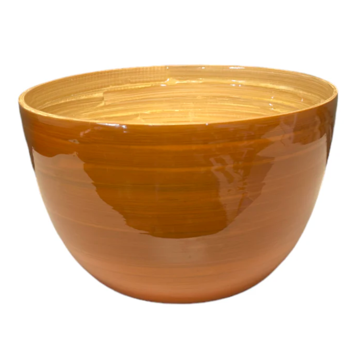 Bamboo Mixing Bowl, Caramel