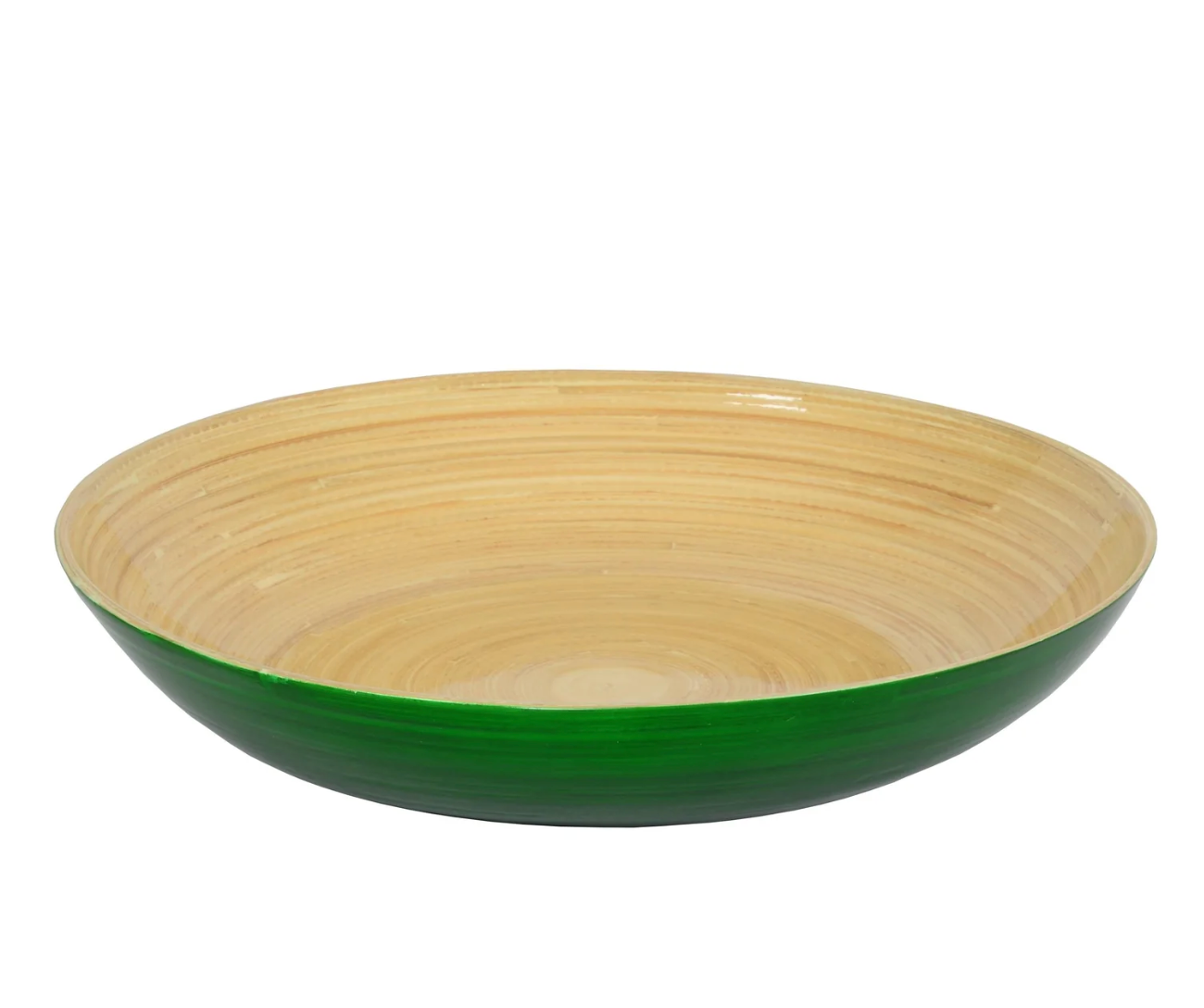 Bamboo Fruit Bowl, Dark Green