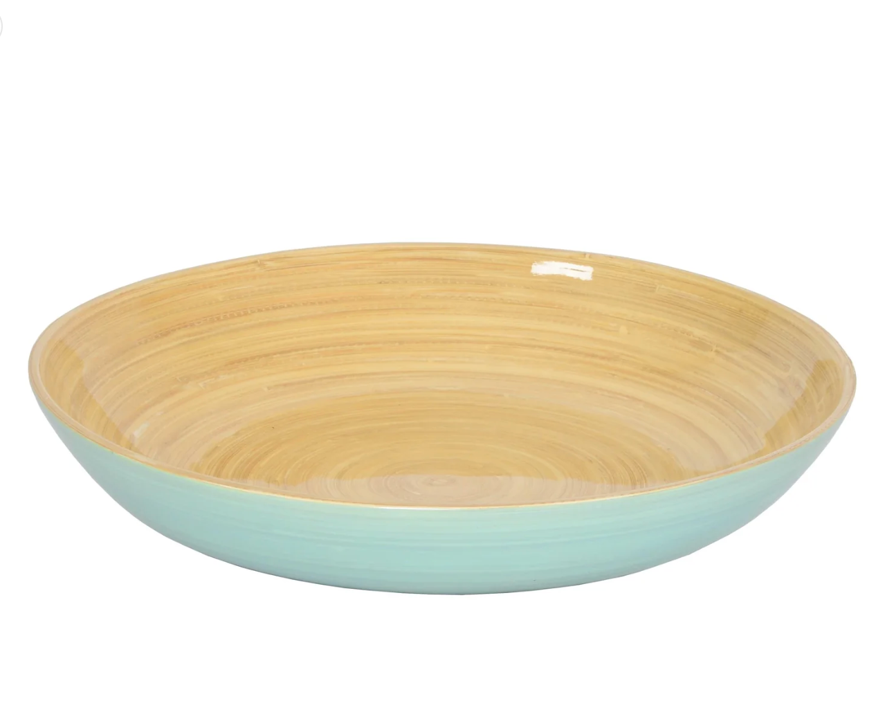 Bamboo Fruit Bowl, Ice Blue