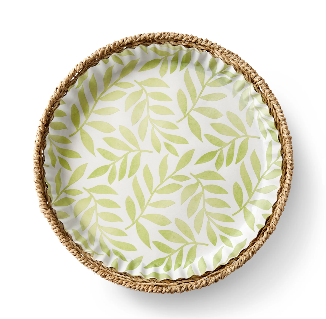 Green Leaves Pattern Pre Formed Liners