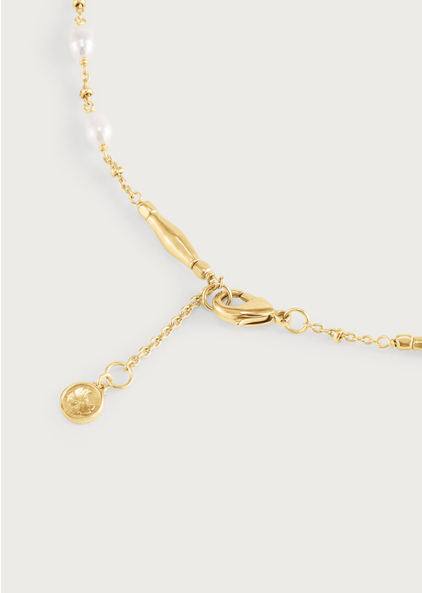 Milos Multi Beaded Necklace, Pearl