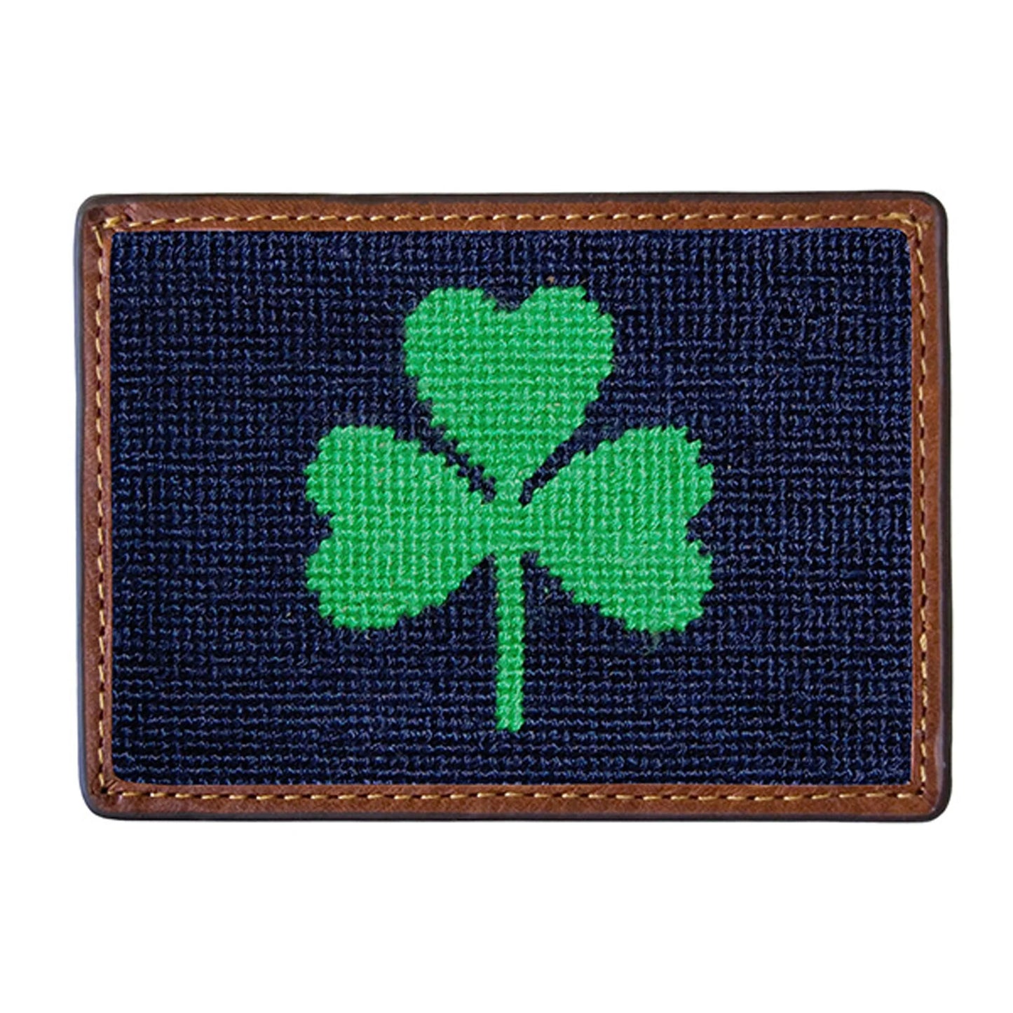 Shamrock Card Wallet (Dark Navy)