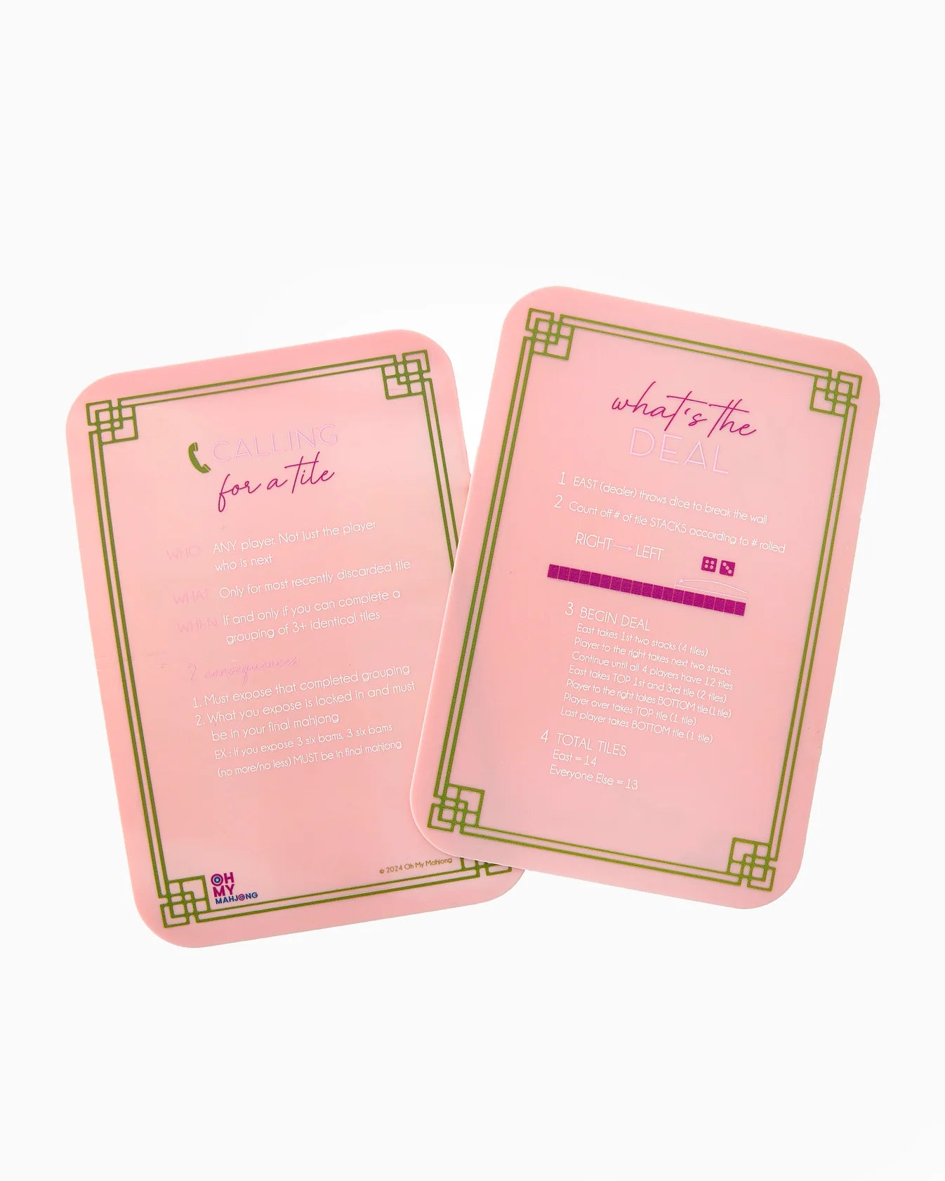 Coral Mahjong Tile Shufflers