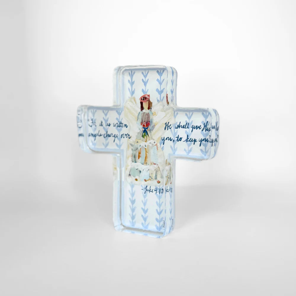 Angels to Watch Over Us Acrylic Cross