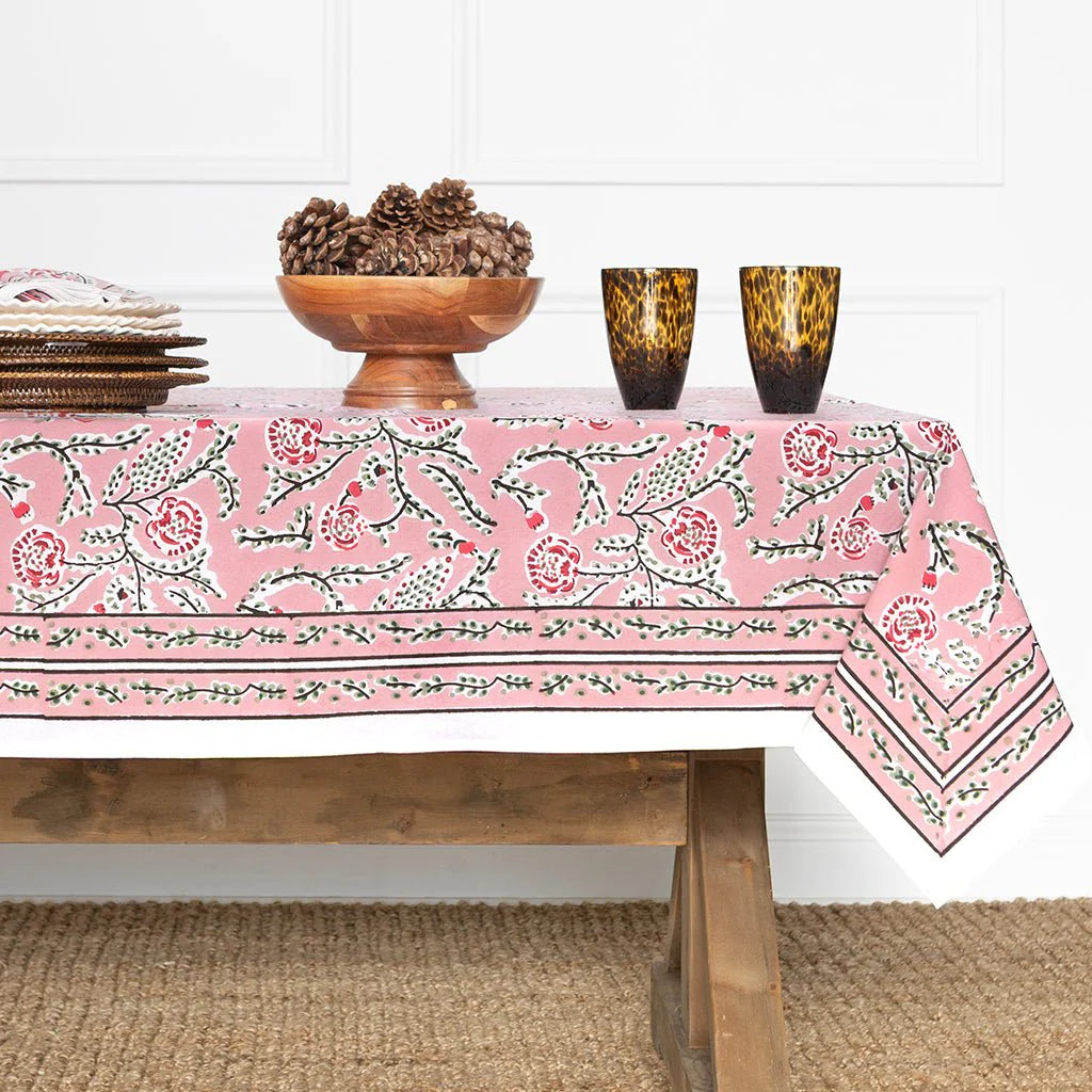 Climbing Dahlia Rose Tablecloth | 60x90