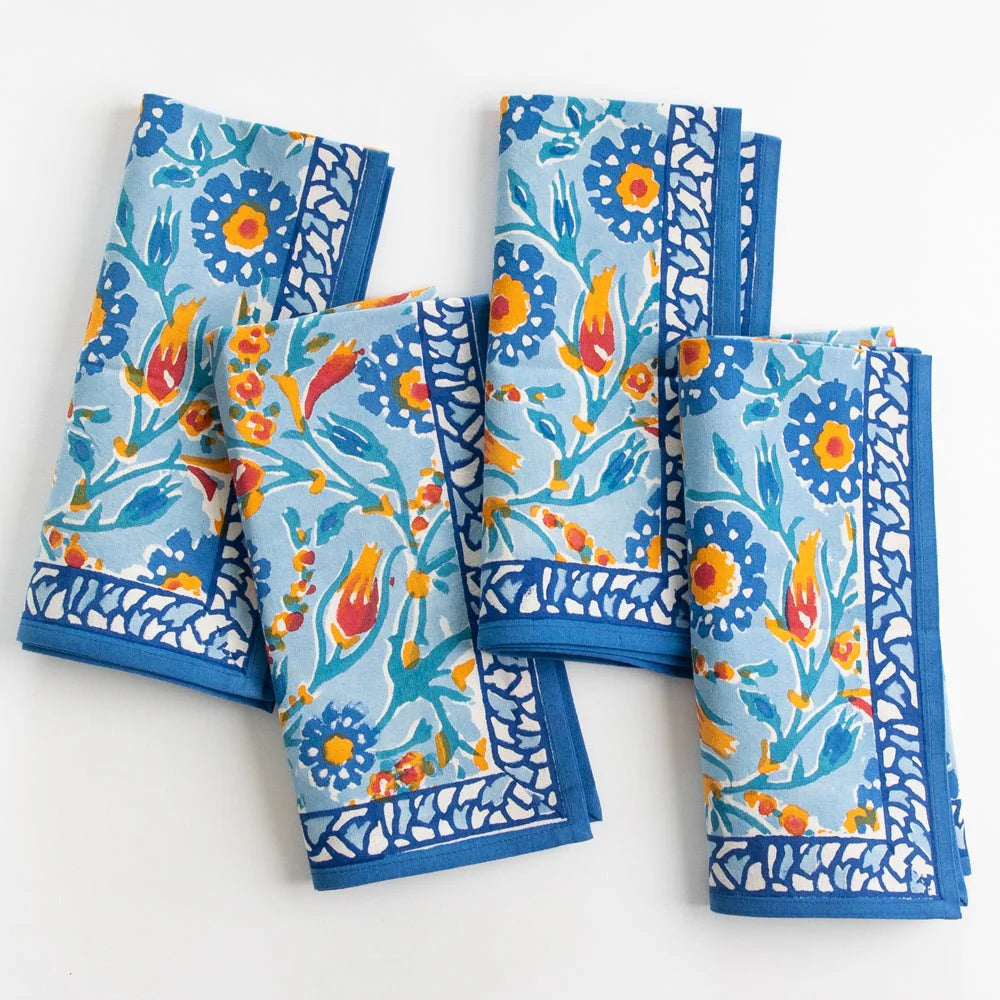 Iznik Blue Napkin: Set of 4