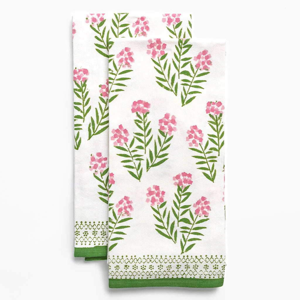 Phlox Pink Tea Towel