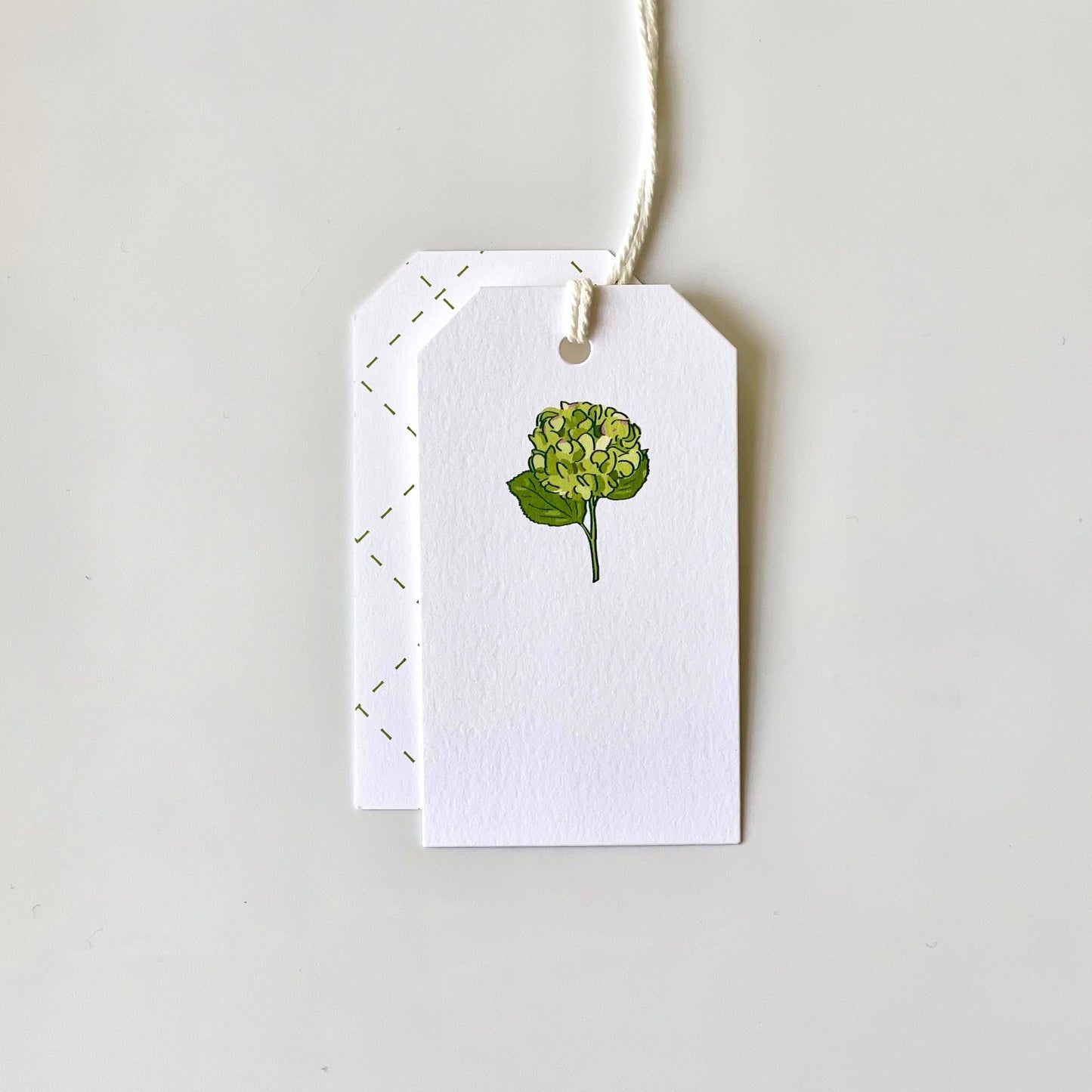 Gift Tags - Green Hydrangea