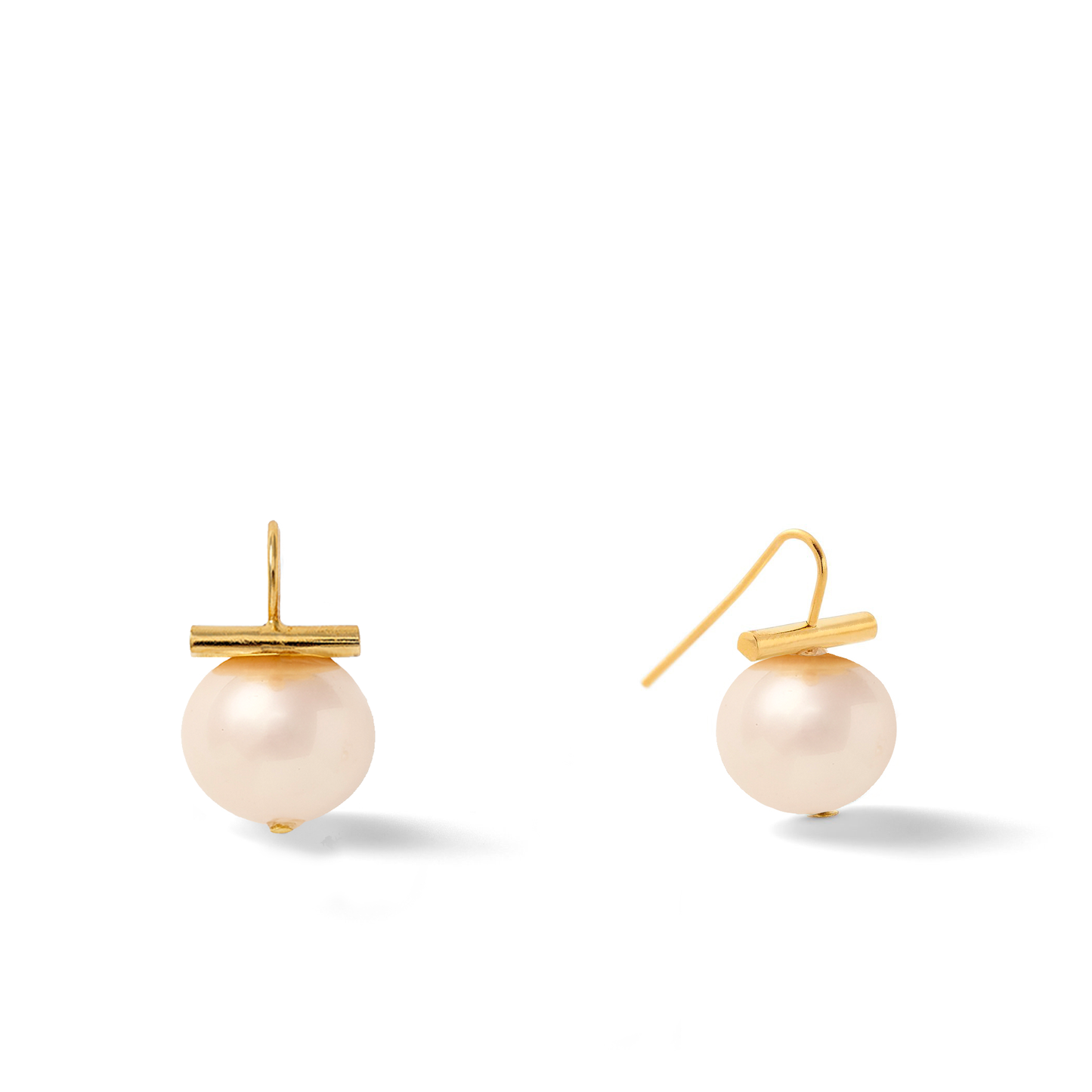 Classic Pebble Pearl Earrings~ Medium
