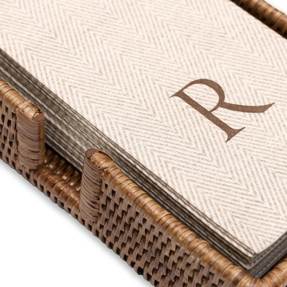 Rattan Guest Towel Napkin Holder