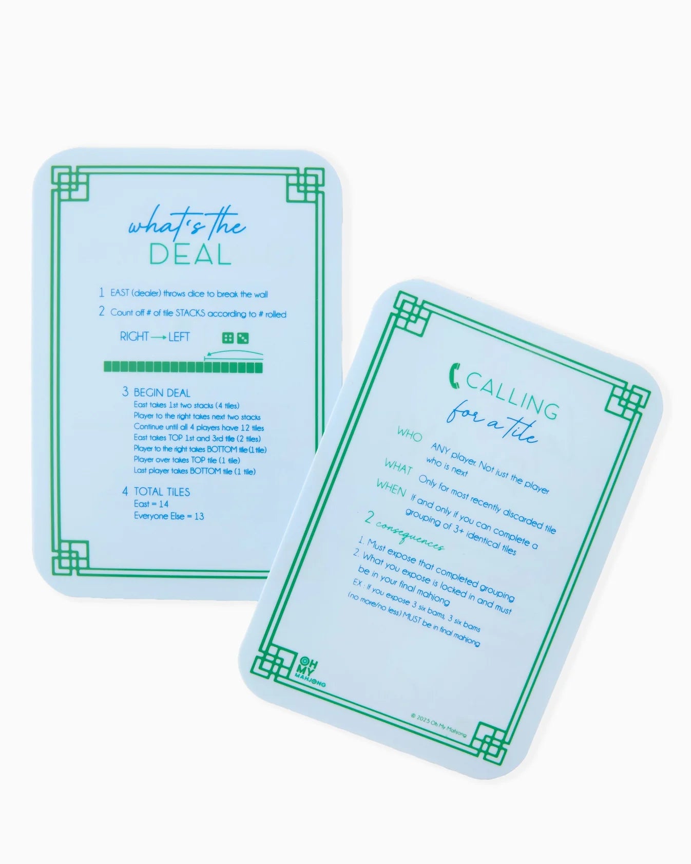 Light Blue Mahjong Tile Shufflers