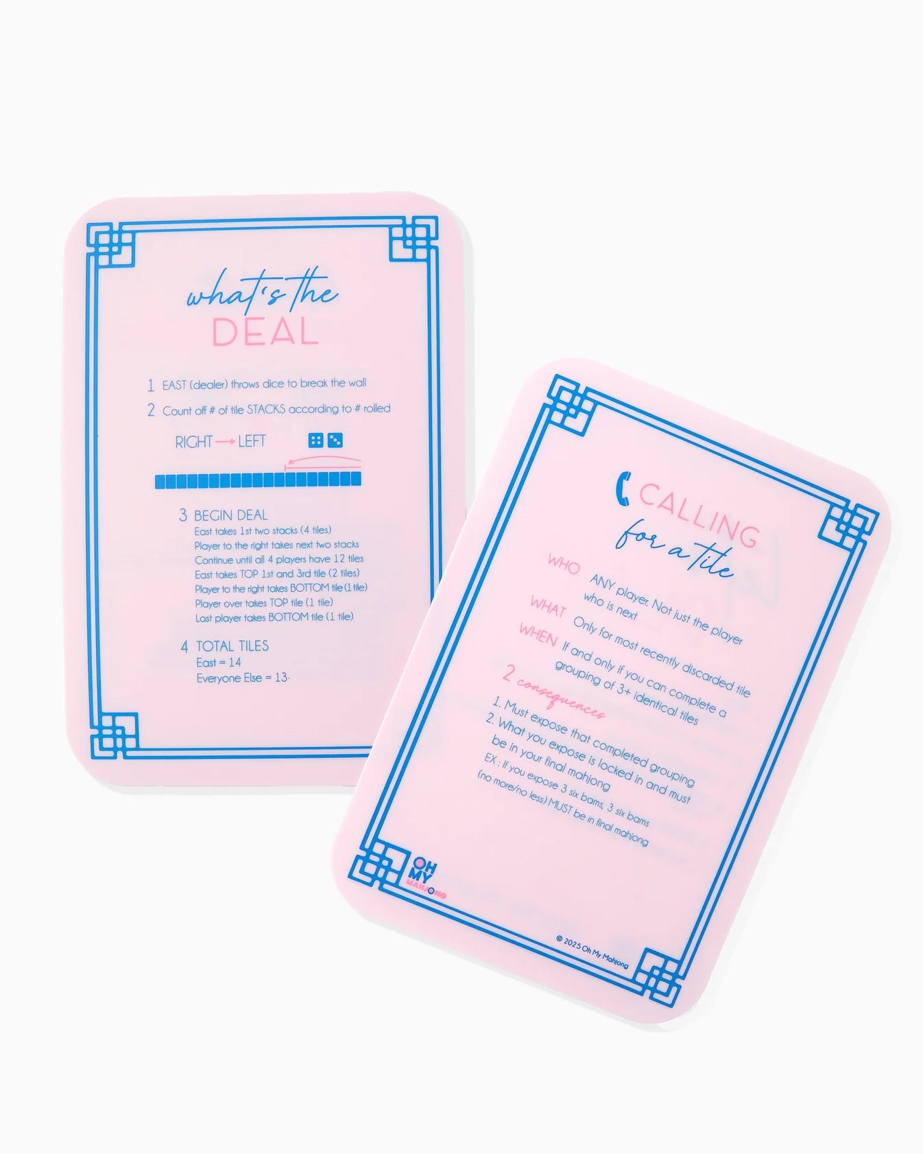 Light Pink Mahjong Tile Shufflers