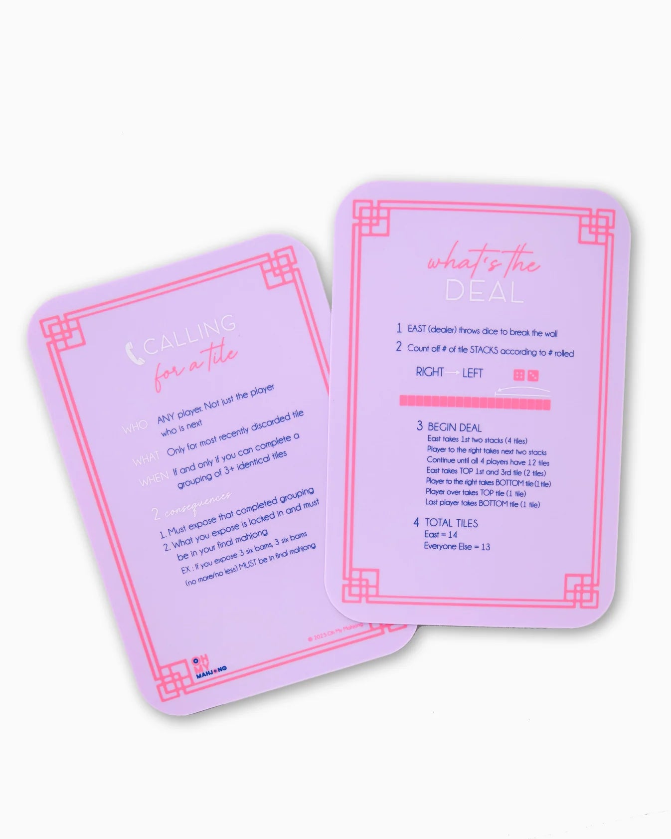 Lilac Mahjong Tile Shufflers