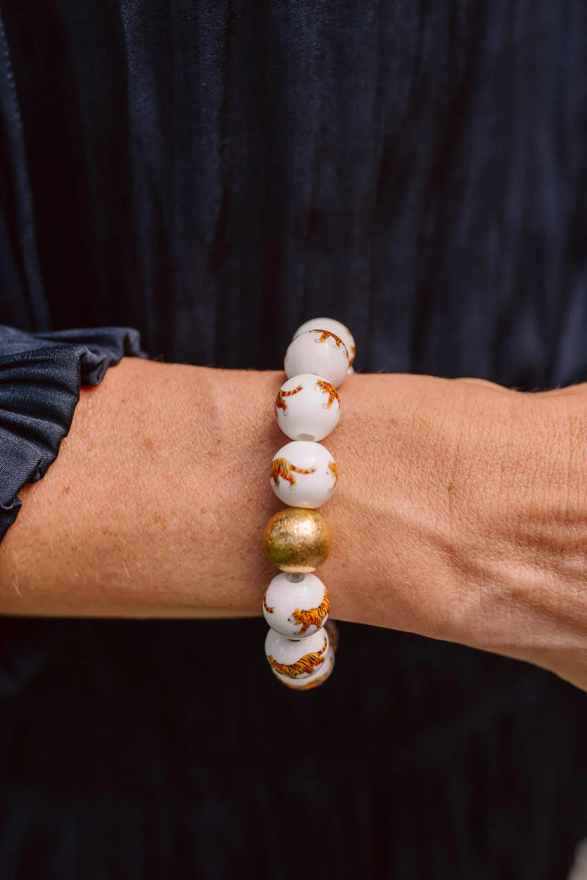 Tiger Beaded Bracelet