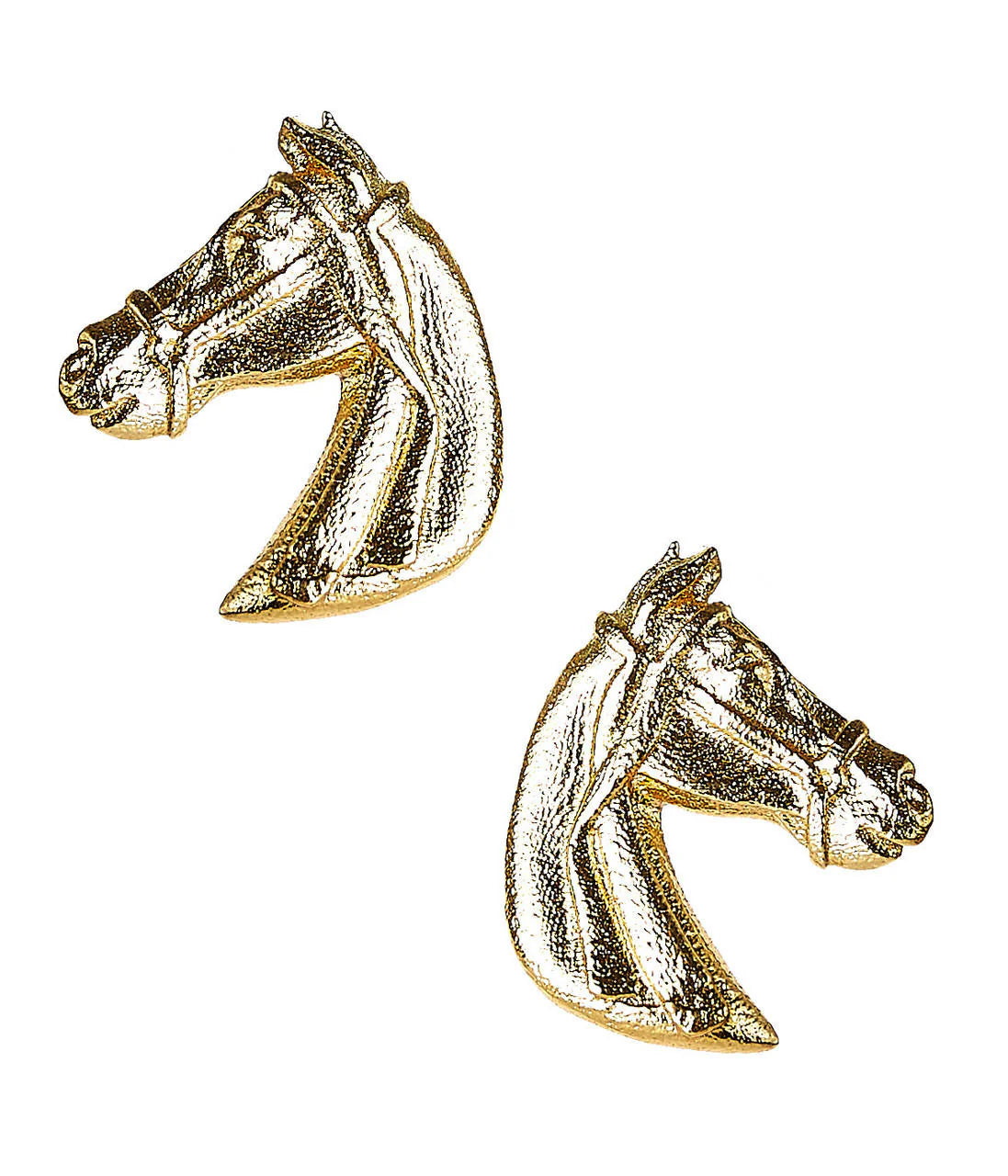 Horsehead Stud Earring | Gold