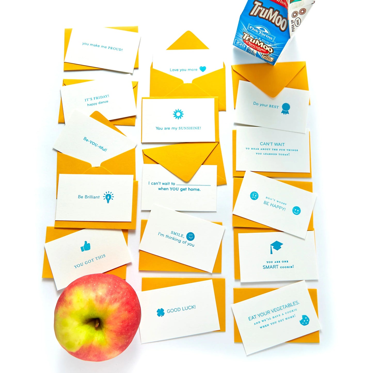 Emoticards | Lunch Box Notes Yellow