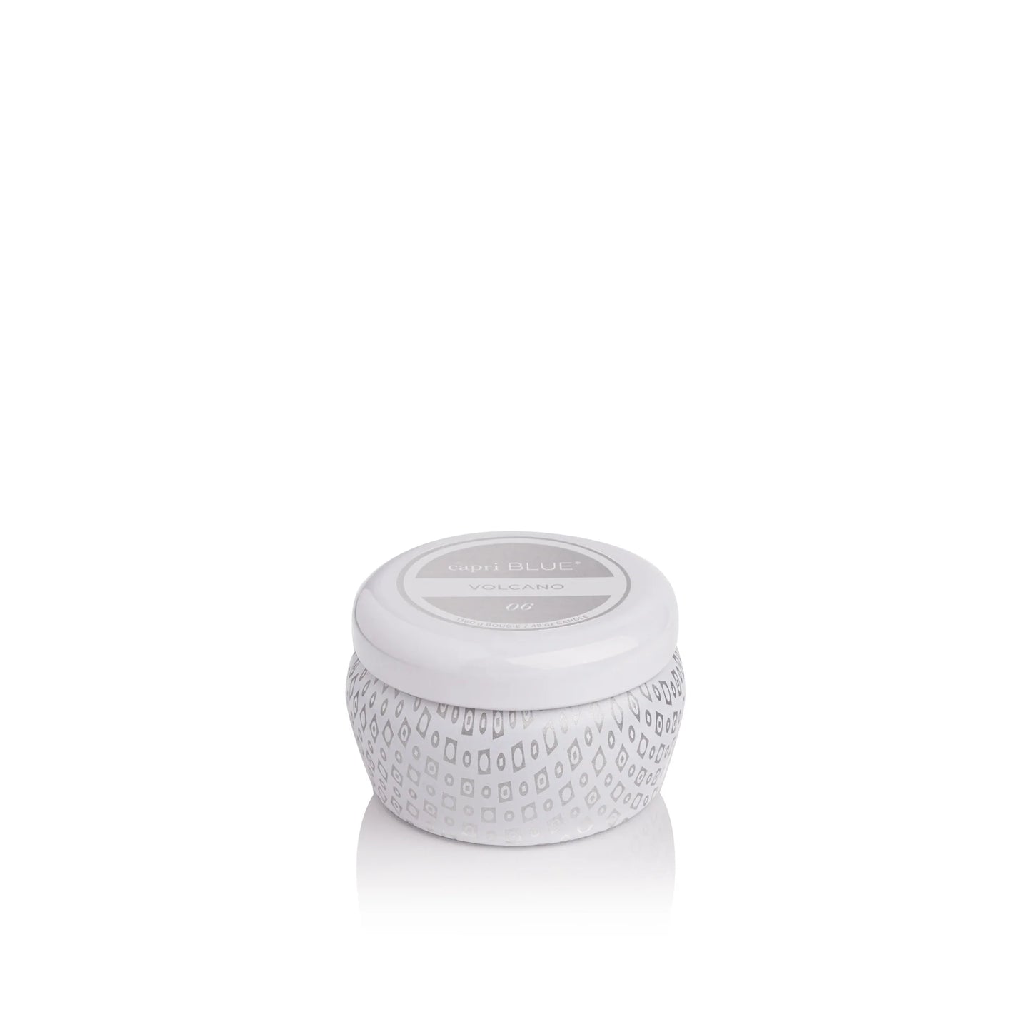 Volcano White Mini Tin Candle, 3 oz