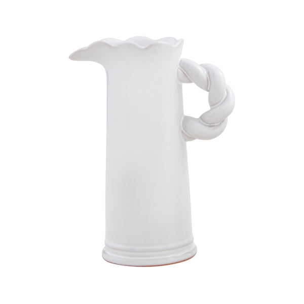 Large Twisted Handle Pitcher Vase