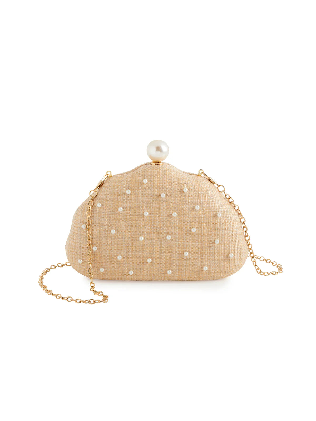 RITA SHELL MINAUDIERE, NATURAL