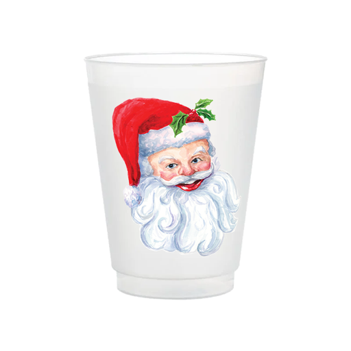 Santa Frosted Cups | Set of 8