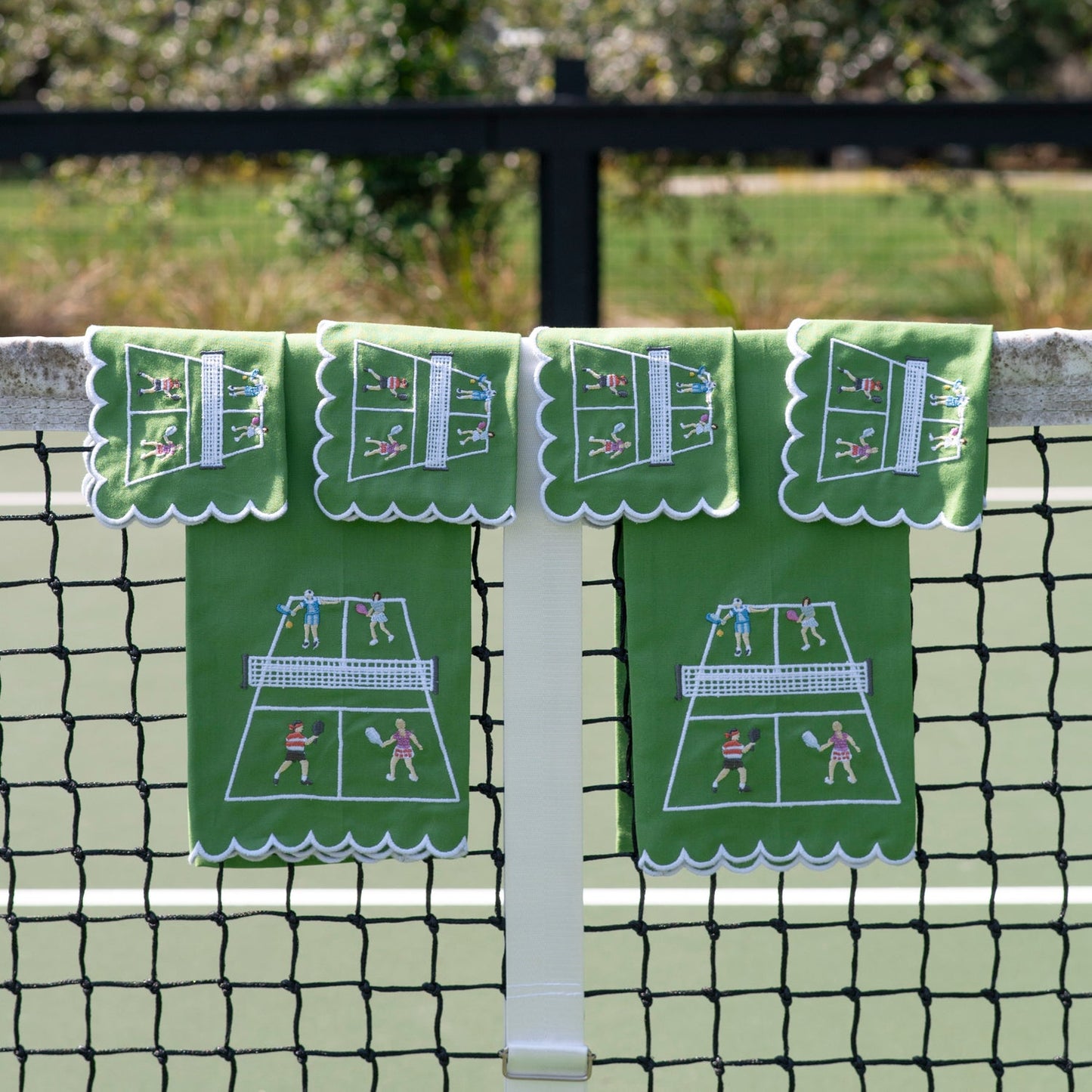 Day at the Courts Tea Towel