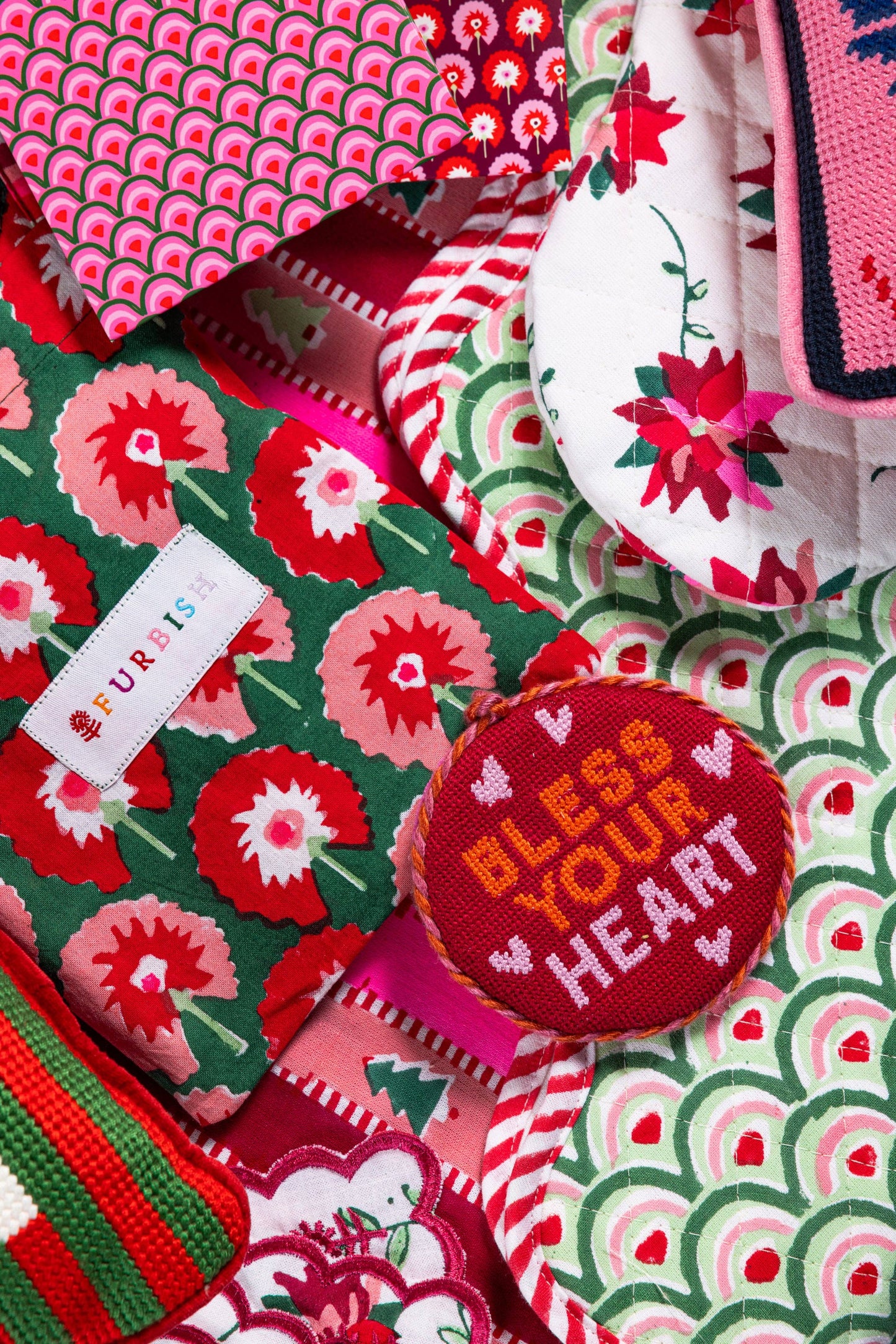 Needlepoint Ornament - Bless your Heart