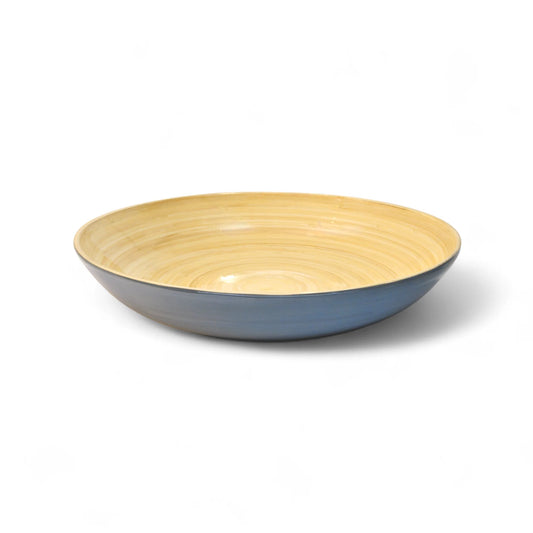 Bamboo Fruit Bowl, Dove Blue