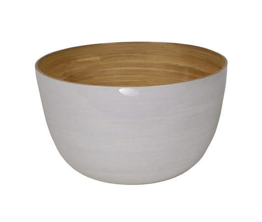 Bamboo Mixing Bowl, White