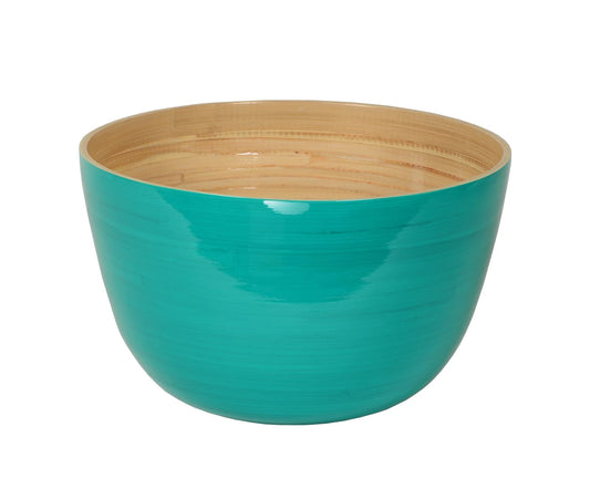 Bamboo Mixing Bowl, Turquoise