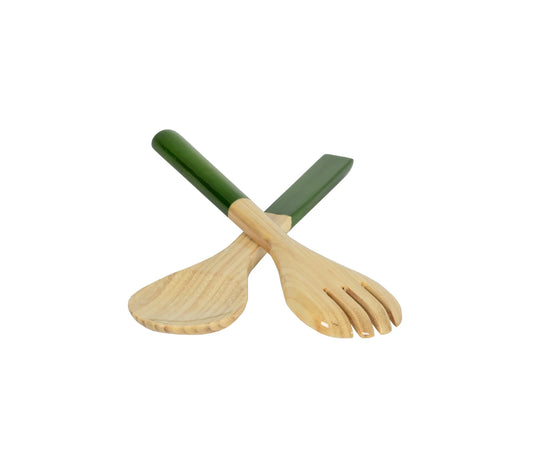 Small Salad Server Set, Grass Green