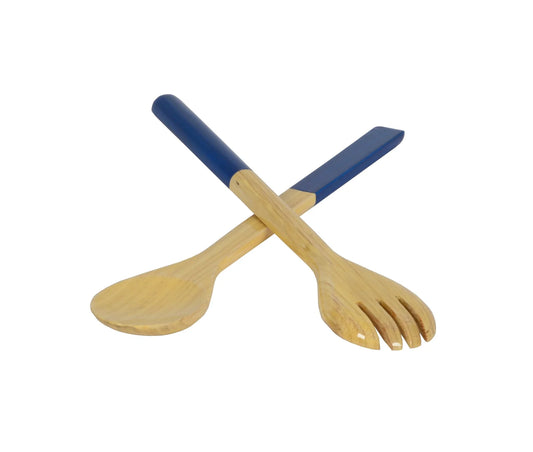 Large Salad Server Set, Blue