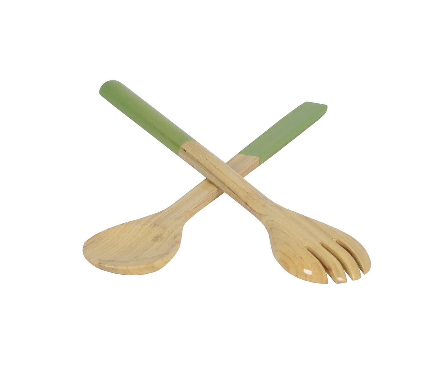 Large Salad Server Set, Pastel Green