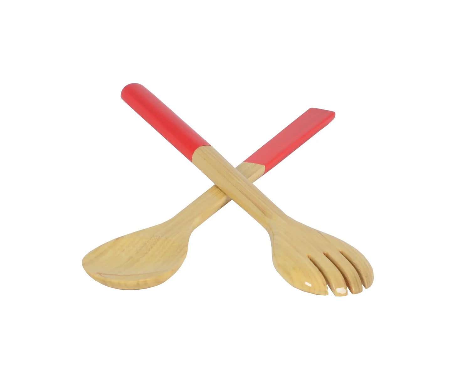Large Salad Server Set, Orange