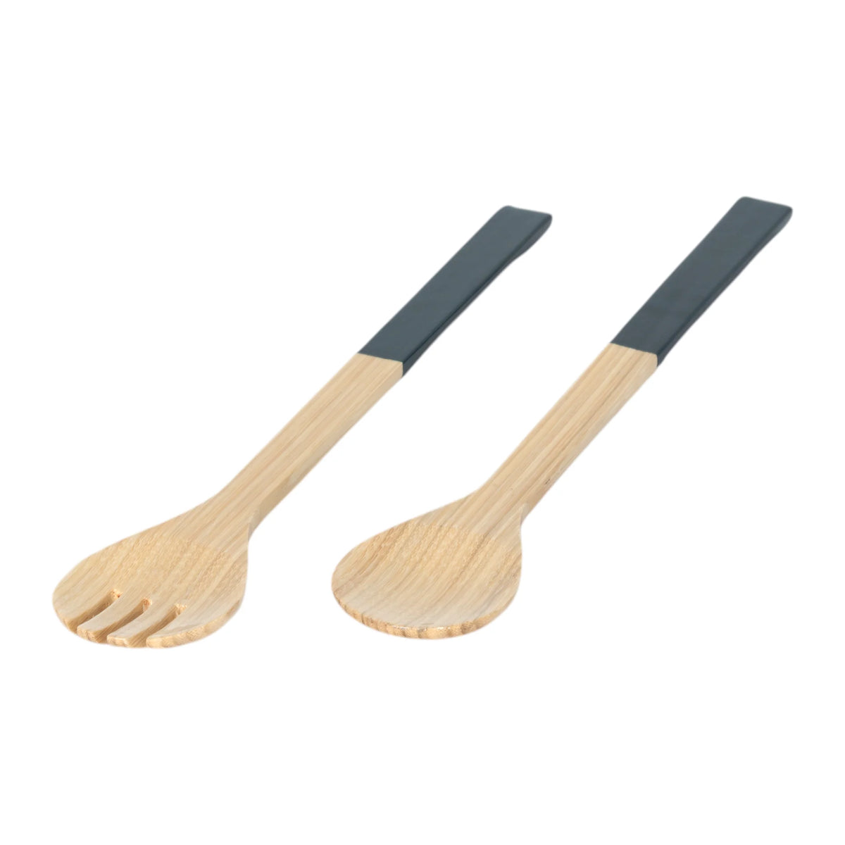 Large Salad Server Set, Navy Blue