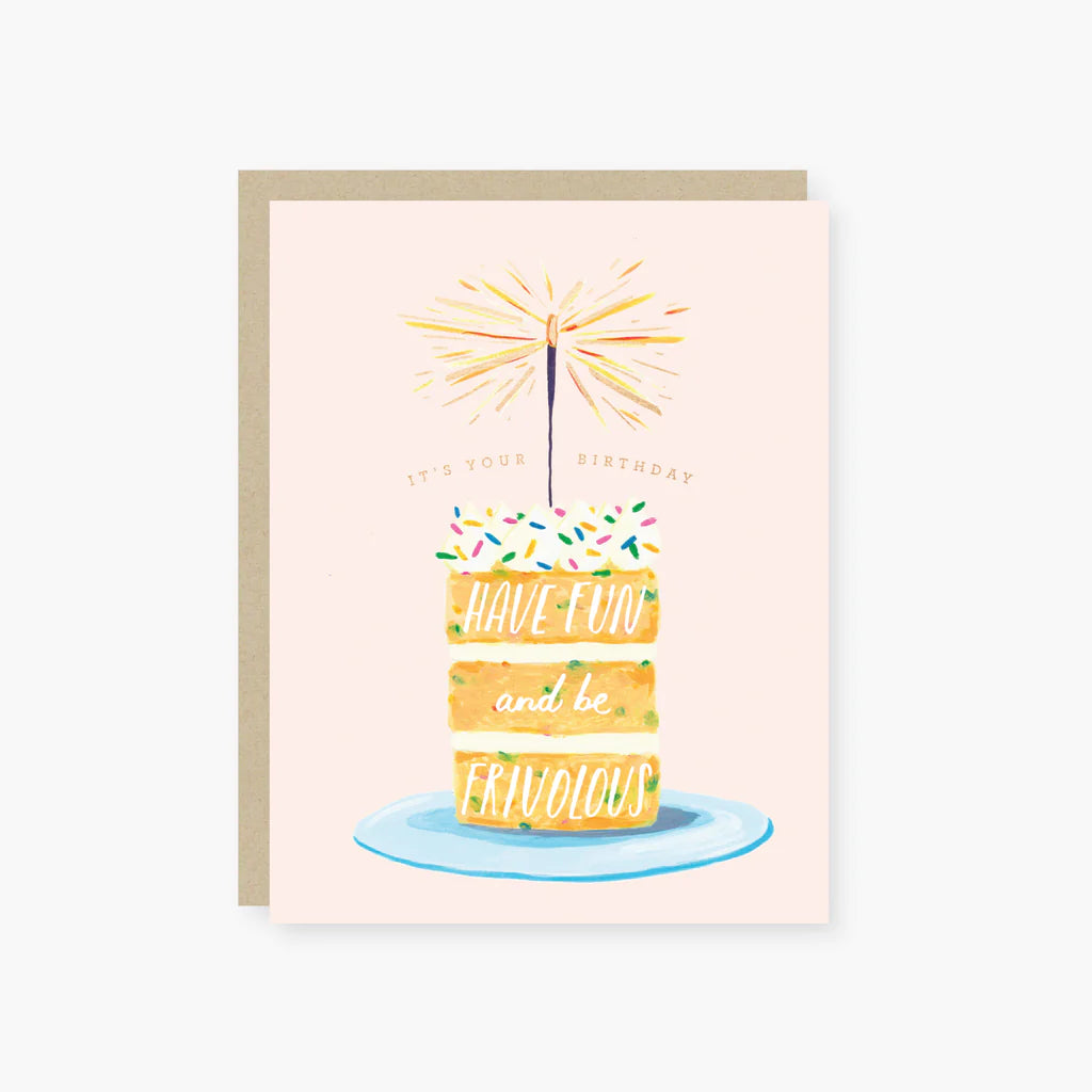 Fun and Frivolous Sparkler Cake | Birthday Card