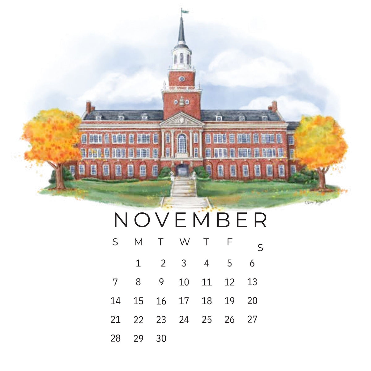 Cincinnati 2027 Illustrated Calendar with Stand