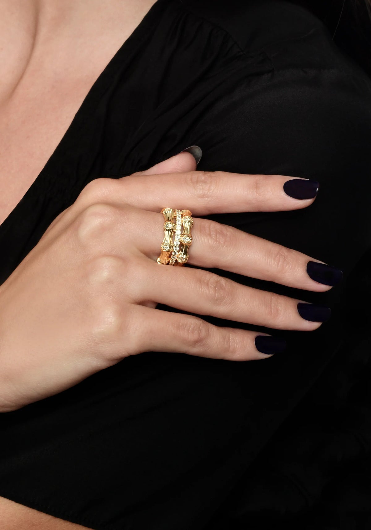 Bamboo Stack Ring