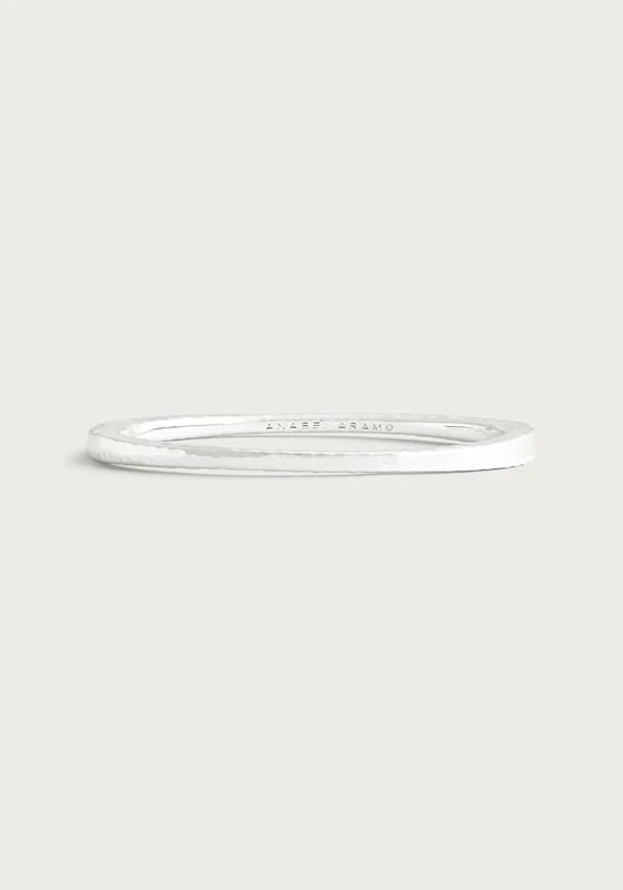 Farrier Thin Hinged Bangle | Silver