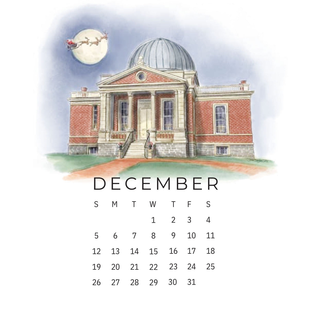 Cincinnati 2027 Illustrated Calendar with Stand