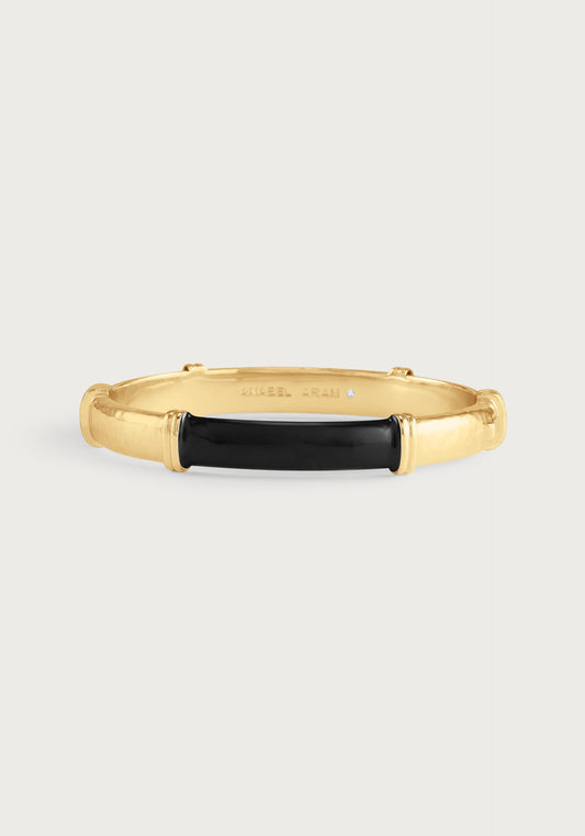 Forza Hinged Bangle | Black