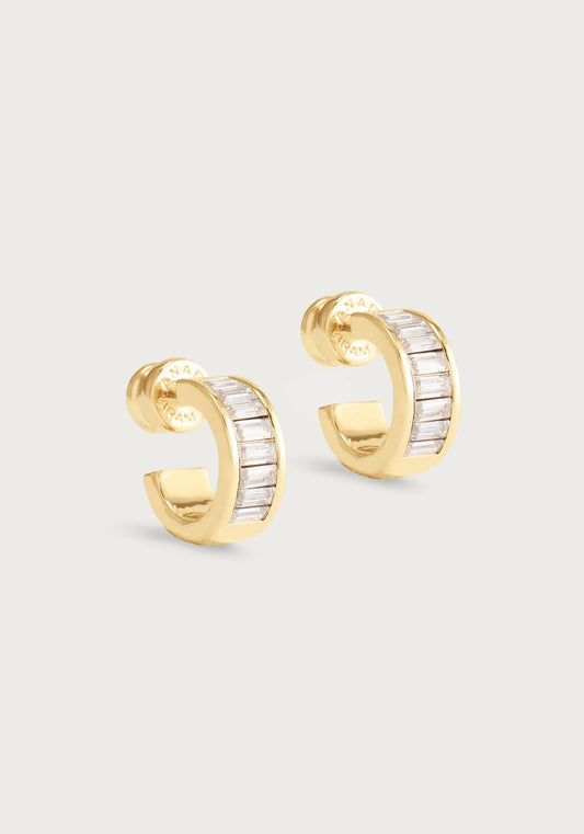 Celeste Huggie Hoop Earrings