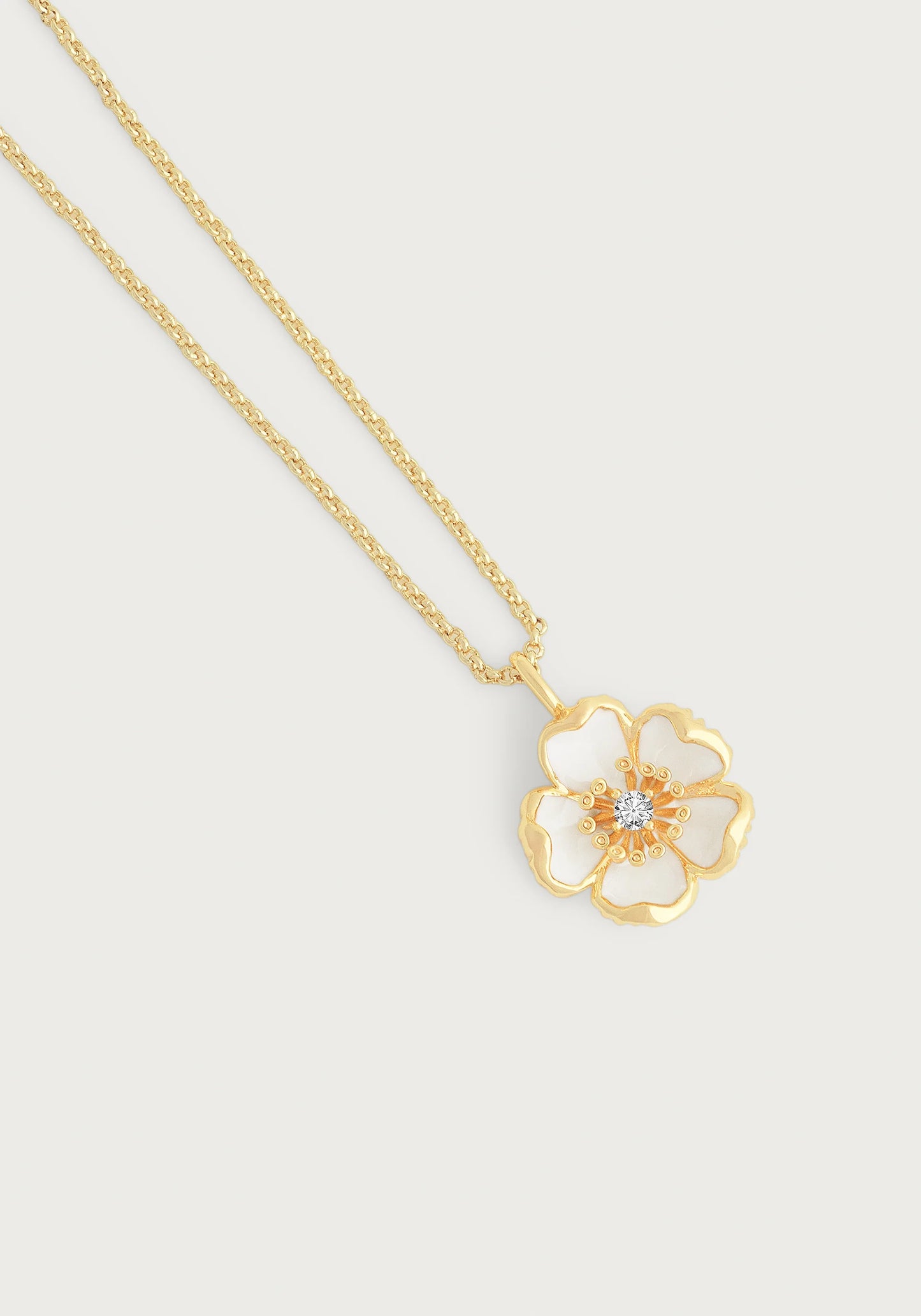 Wildflowers Enamel Pendant Necklace