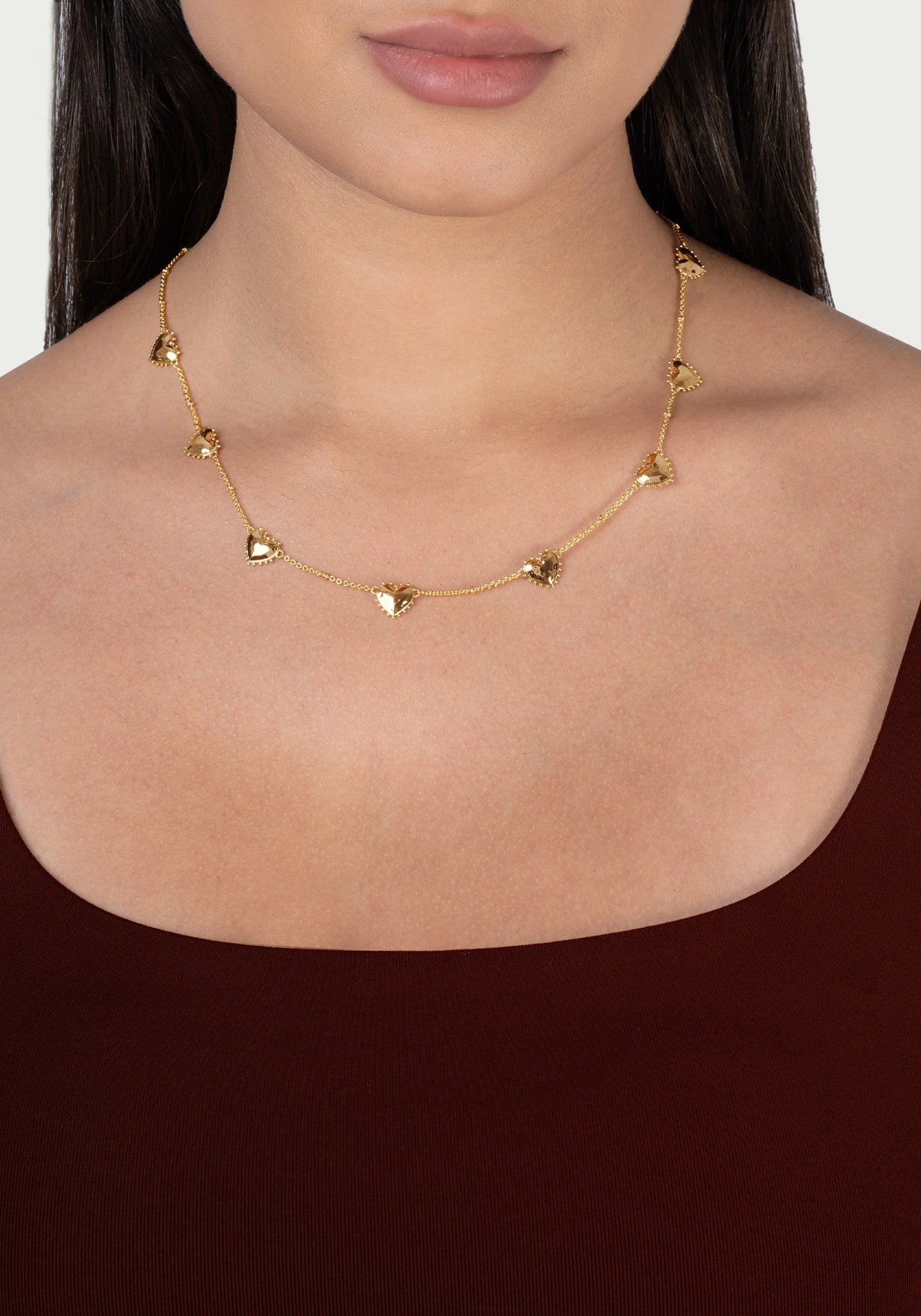 Heart Station Necklace