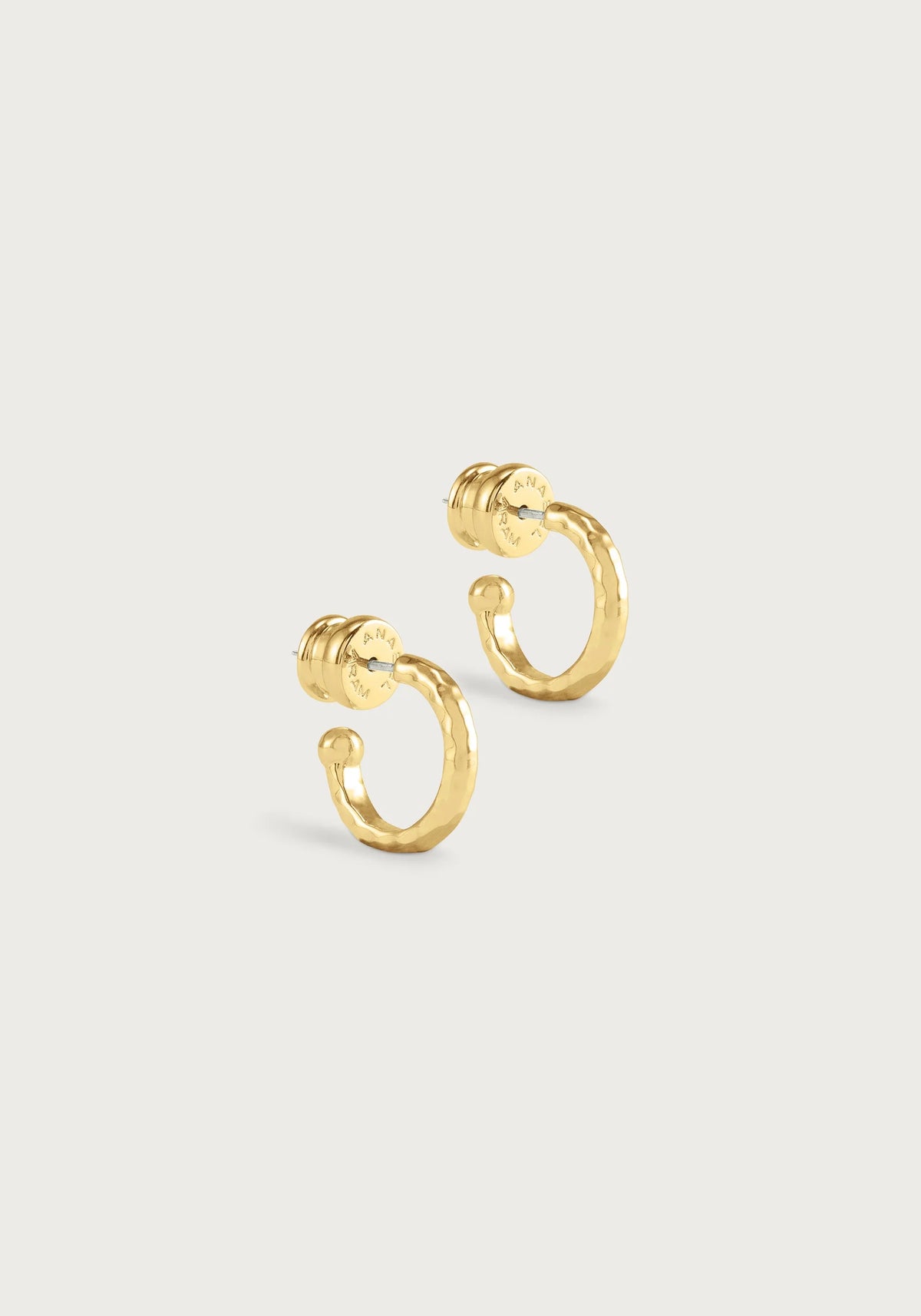 Farrier Small Charm Hoops | Gold