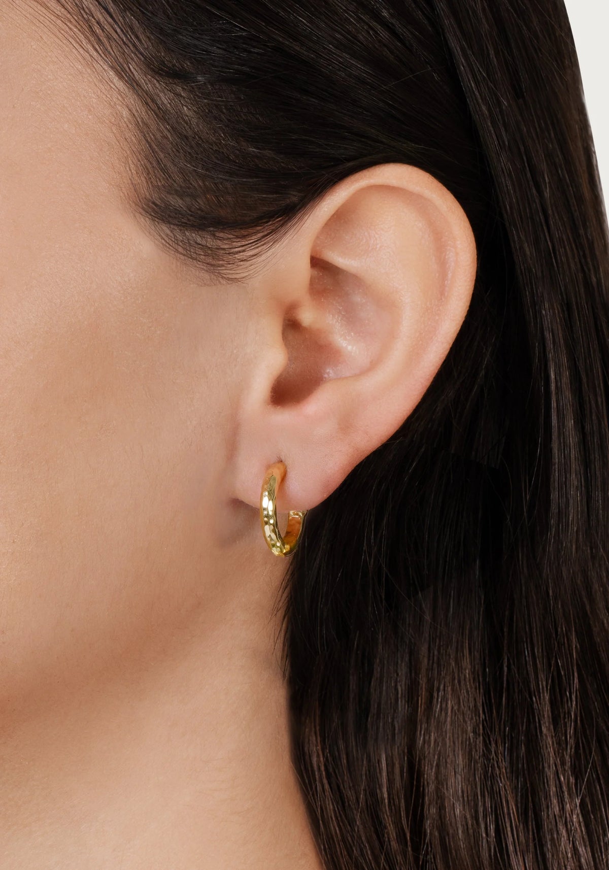Farrier Small Charm Hoops | Gold