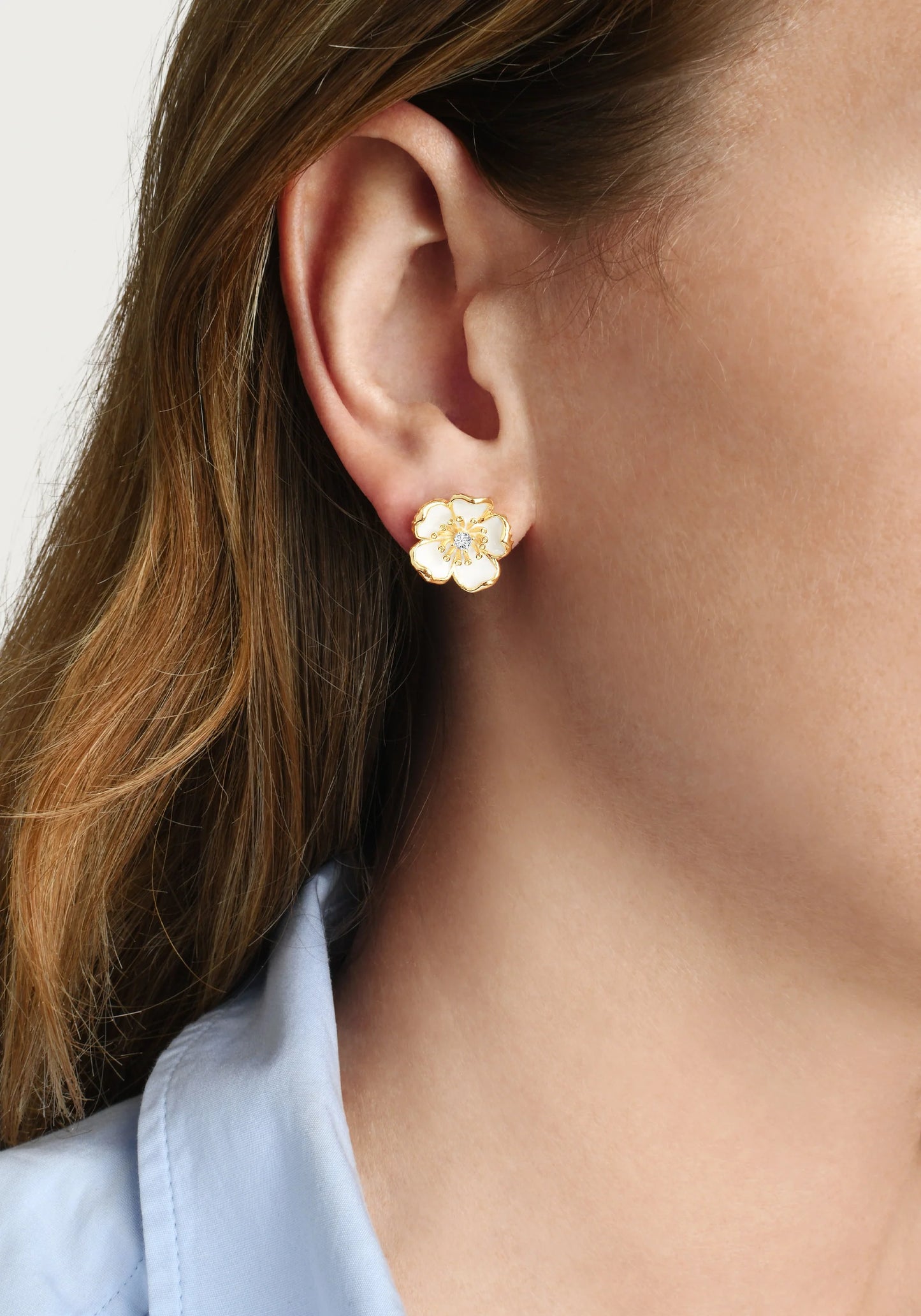 Wildflowers Enamel Stud Earrings