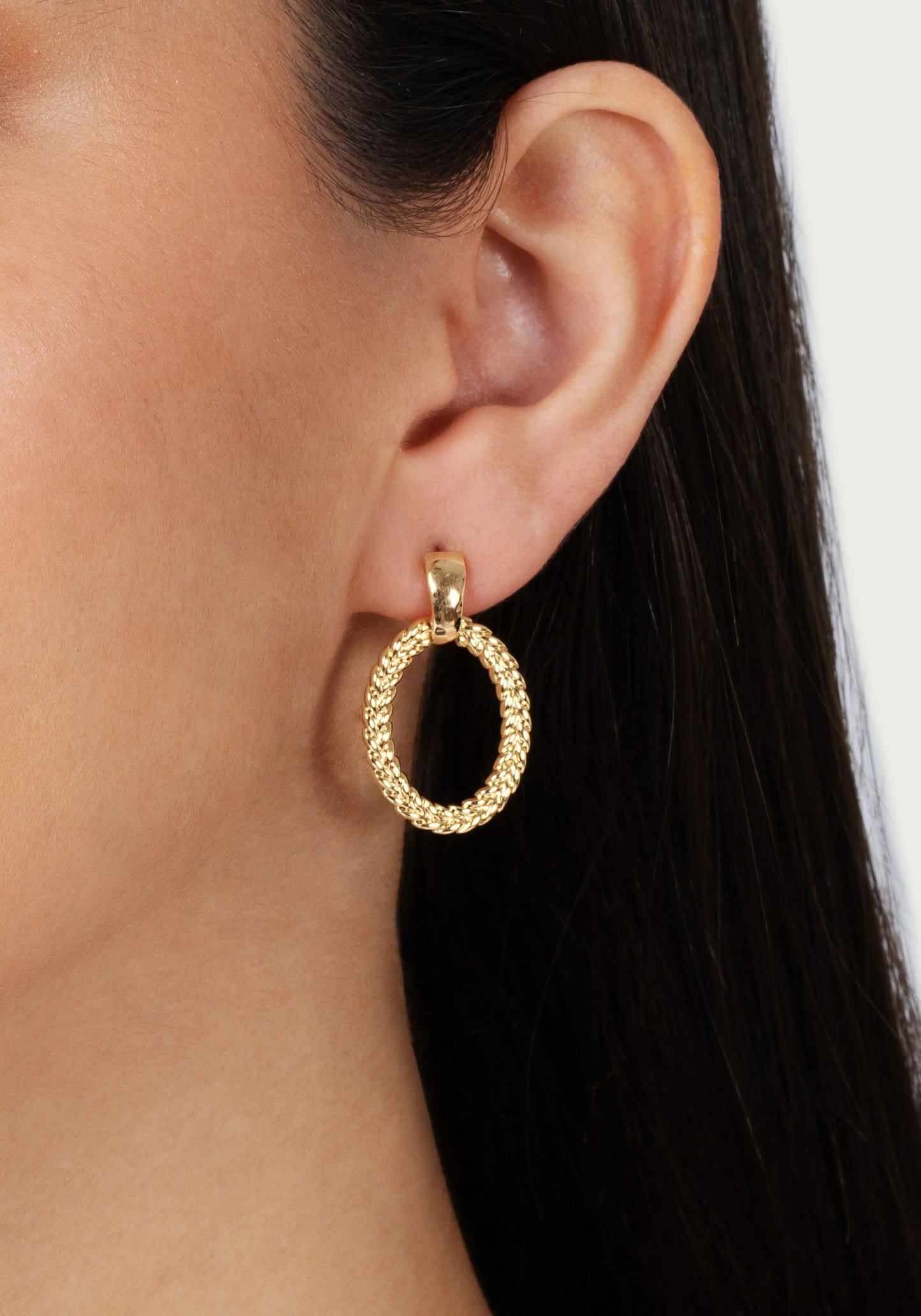 Cheval Ring Earrings | Gold