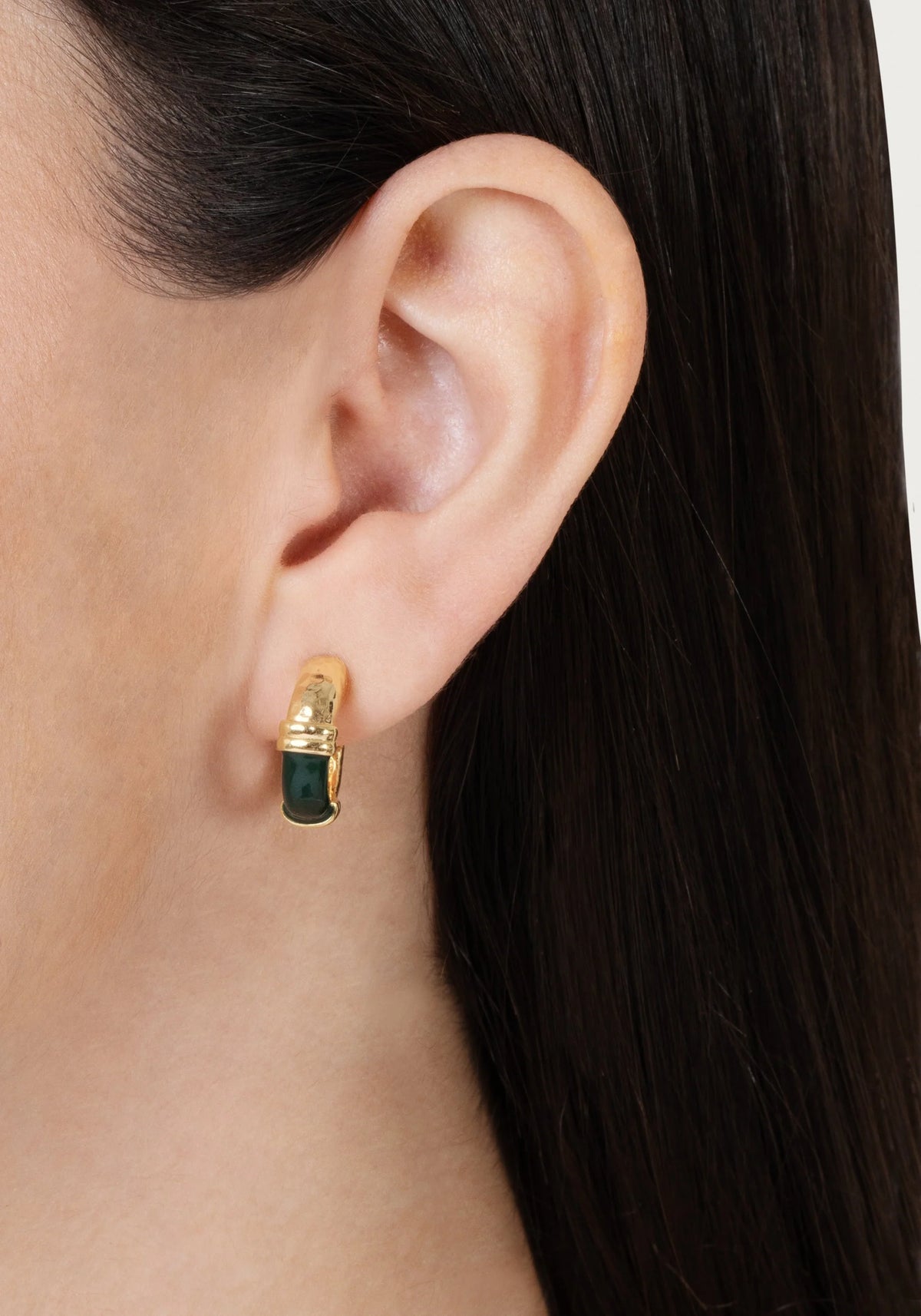 Forza Huggie Hoop Earrings | Black
